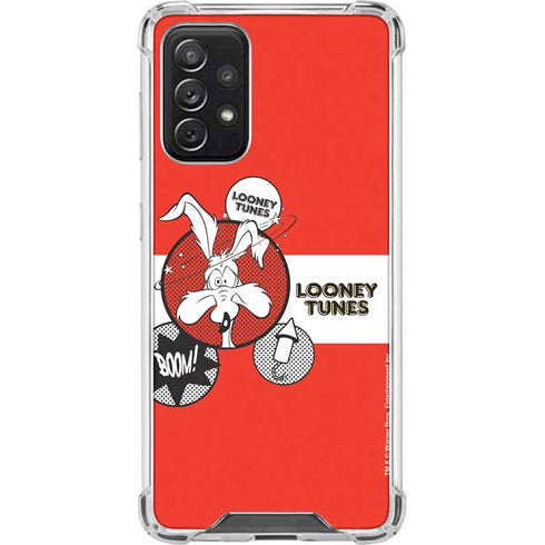 Looney Tunes Wile E Coyote Red Stripes Galaxy A72 5G Clear Case